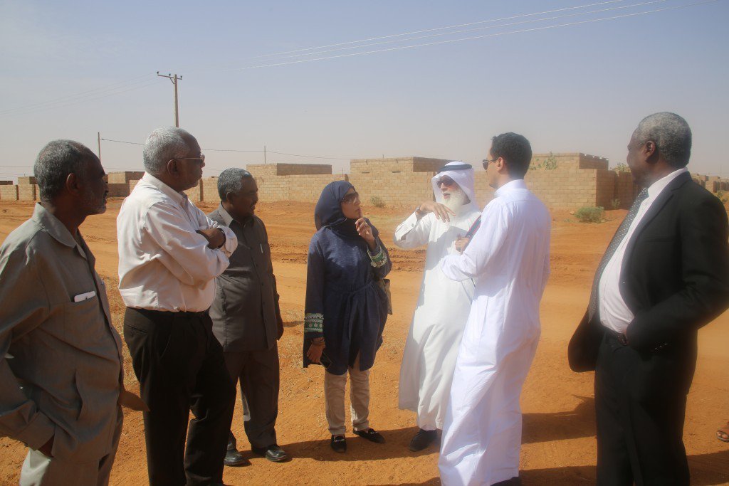 Saudi and Sudan Operational Team sight visiting the housing project in Sudan