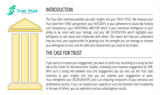 Trust Style Inventory • Six Seconds